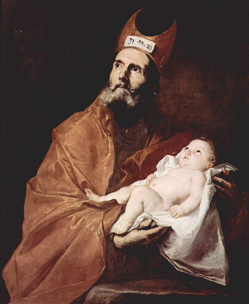 Saint Simeon with the Christ child on gallery wrap