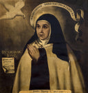 Saint Teresa of Ávila by Alfred Dehodencq — hand-painted portrait oil painting reproduction on canvas