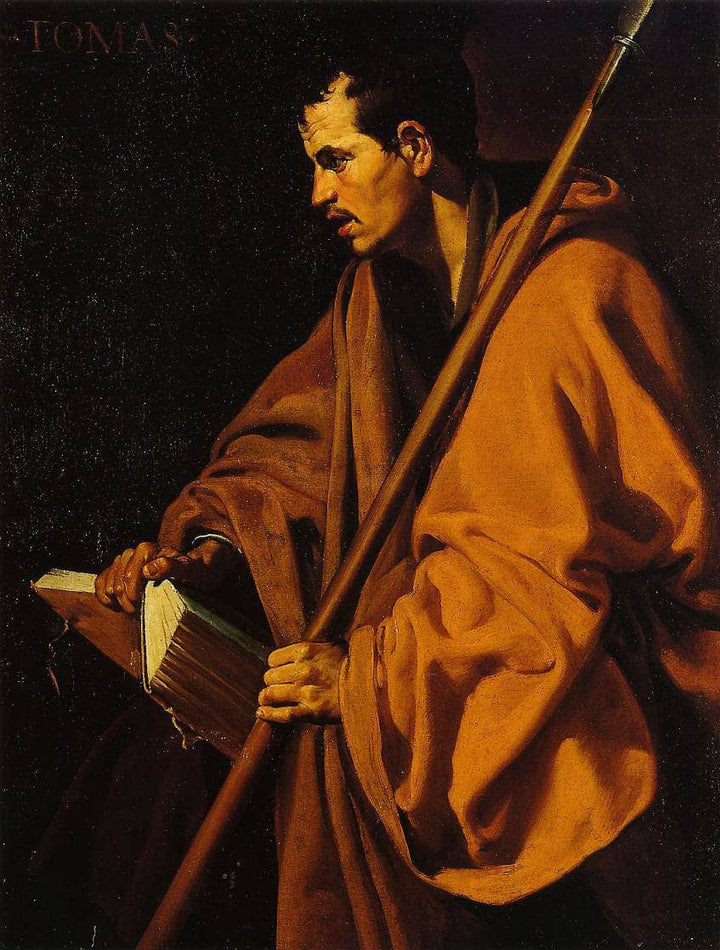 Saint Thomas by Diego Velazquez — hand-painted portrait oil painting reproduction on canvas