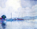 Saint Tropez, after the storm by Paul Signac — ships oil painting wall art, Neo Impressionism