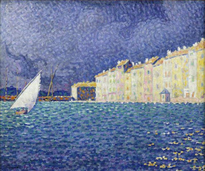 Saint Tropez, the storm - Paul Signac