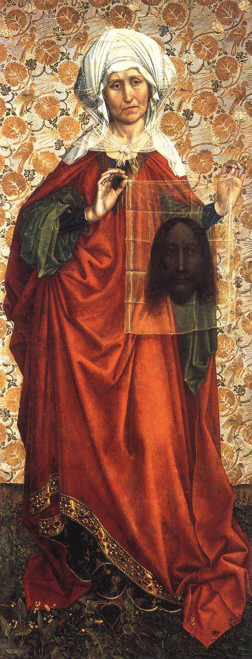 Saint Veronica Displaying the Sudarium by Robert Campin, hand-painted cultural oil painting reproduction on canvas
