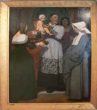 Saint Vincent of Paule by Jean-Leon Gerome — hand-painted portrait oil painting reproduction on canvas