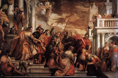 Saints Mark and Marcellinus being led to Martyrdom in kitchen