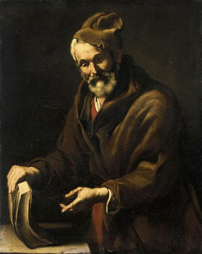 Portrait of a Philosopher by Salvator Rosa — oil painting reproduction