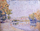 Samois, Study Nr. 8 by Paul Signac — hand-painted landscape oil painting reproduction on canvas