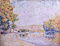 Samois, Study Nr. 8 by Paul Signac — hand-painted landscape oil painting reproduction on canvas