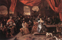 Samson and Delilah by Jan Steen — life oil painting wall art, Baroque