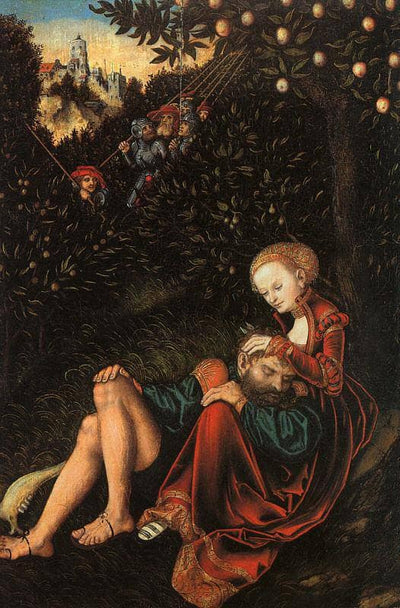 Samson and Delilah in kitchen