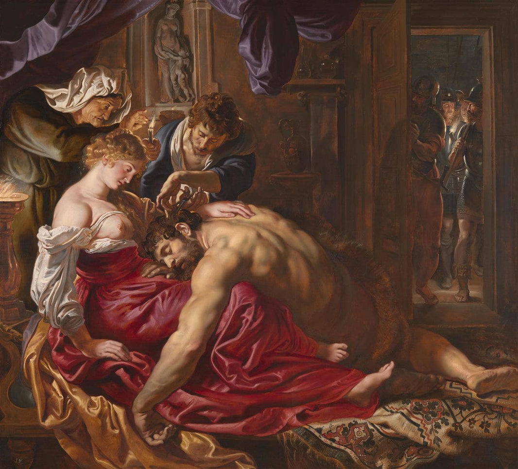 Samson and Delilah by Peter Paul Rubens — hand-painted cultural oil painting reproduction on canvas