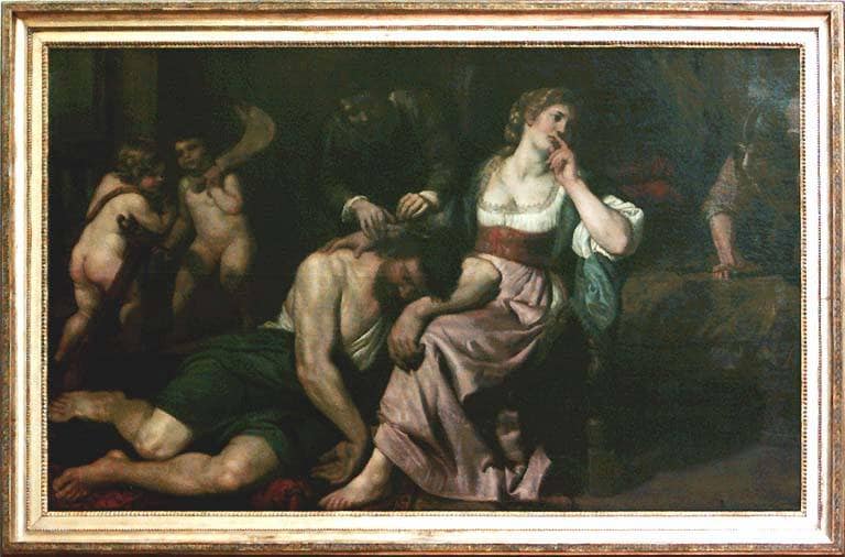 Samson Et Dalila by Domenico Fiasella — hand-painted cultural oil painting reproduction on canvas