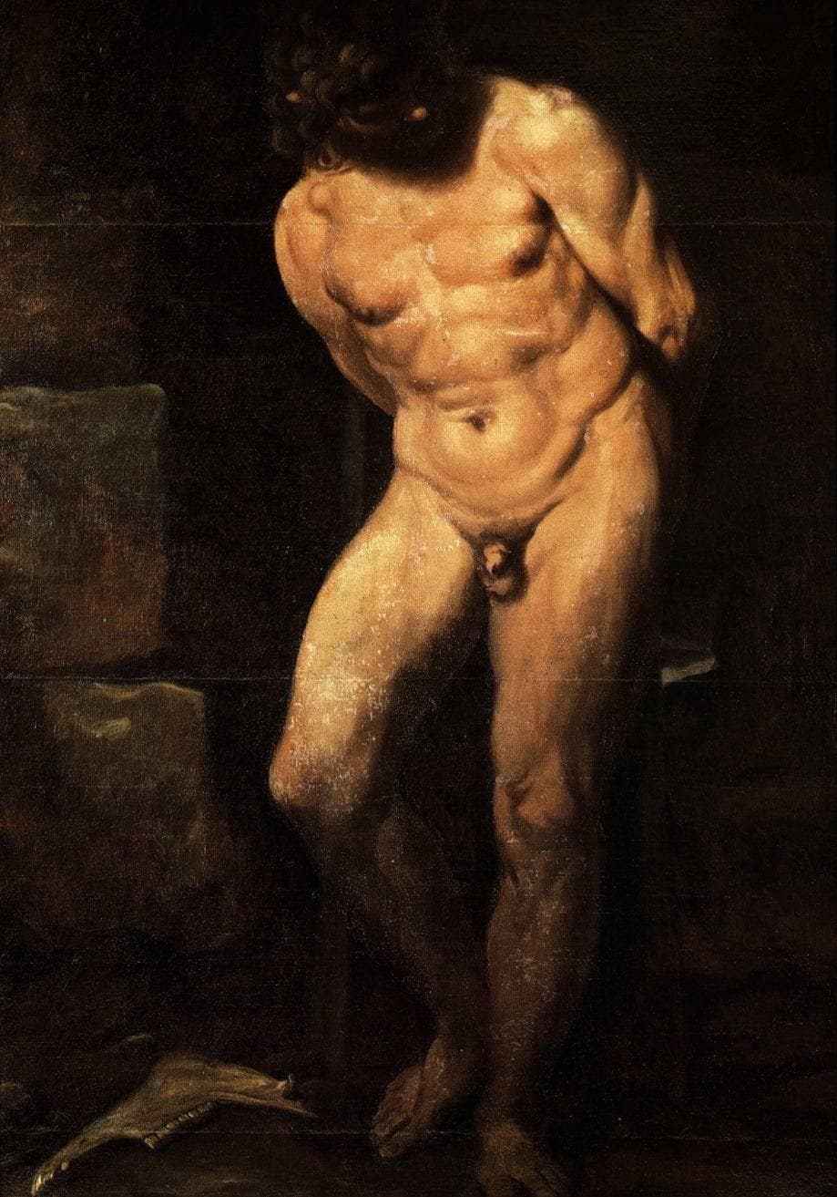 Samson imprisoned by Annibale Carracci — hand-painted portrait oil painting reproduction on canvas