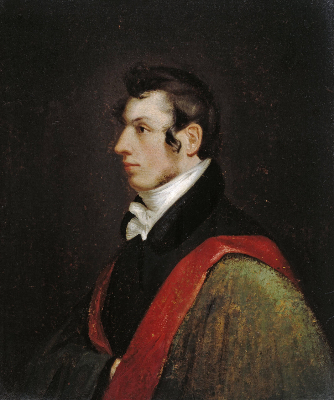 Samuel F. B. Morse. Self-portrait by Samuel Morse — hand-painted portrait oil painting reproduction on canvas