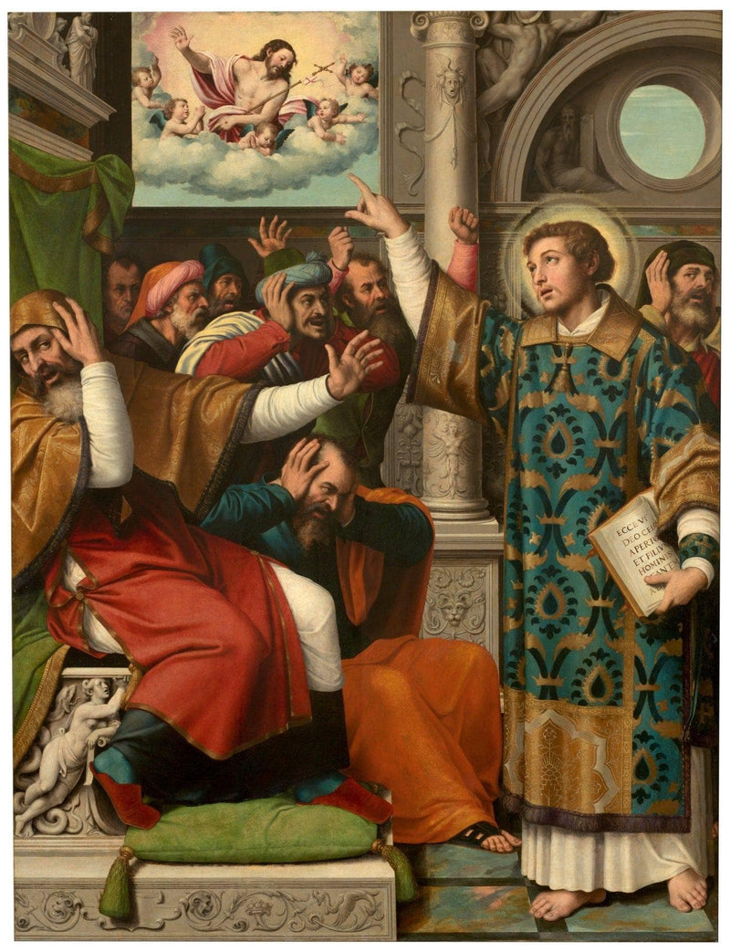 San Esteban Acusado De Blasfemo on gallery wrap