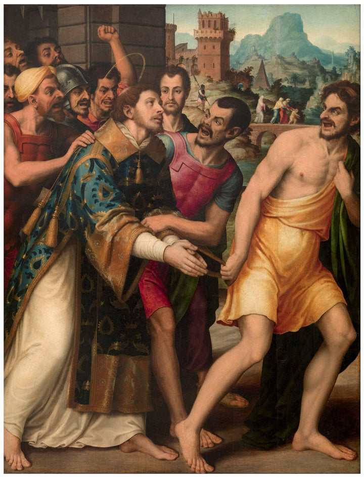 San Esteban Conducido Al Martirio by Vicente Juan Masip — hand-painted cultural oil painting reproduction on canvas