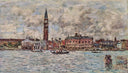 San-Marco square in Venice by Eugene Boudin — hand-painted architectural oil painting reproduction on canvas