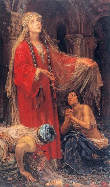 Santa Casilda by José Garnelo — hand-painted cultural oil painting reproduction on canvas