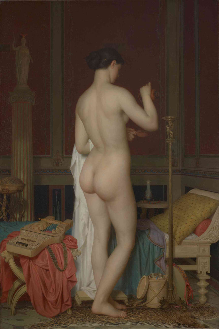 Sapho (Young girl in a Pompeian interior) by Charles Gleyre — hand-painted portrait oil painting reproduction on canvas
