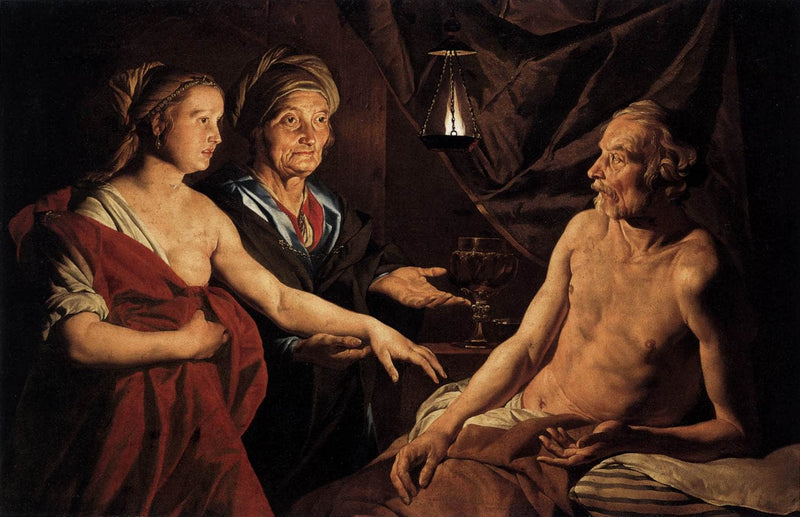 Sarah Leading Hagar to Abraham on gallery wrap