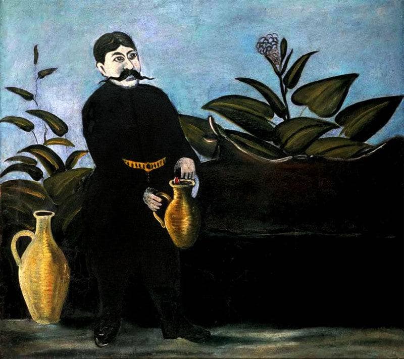 Sarkis Pouring Wine by Niko Pirosmani — hand-painted portrait oil painting reproduction on canvas