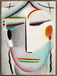 Saviour's Face: Distant King - Buddha II by Alexej von Jawlensky — hand-painted abstract oil painting reproduction on canvas