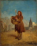 Savoyard with a marmot by Antoine Watteau — hand-painted animal oil painting reproduction on canvas