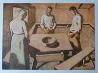 Saying Grace by Albin Egger-Lienz — hand-painted abstract oil painting reproduction on canvas