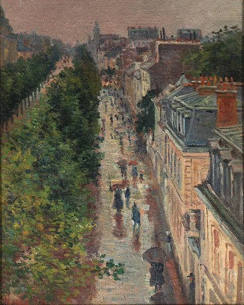 Scène de Rue à Paris by Maximilien Luce — hand-painted architectural oil painting reproduction on canvas