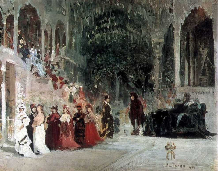 Scene from a Ballet (study) - Ilya Repin