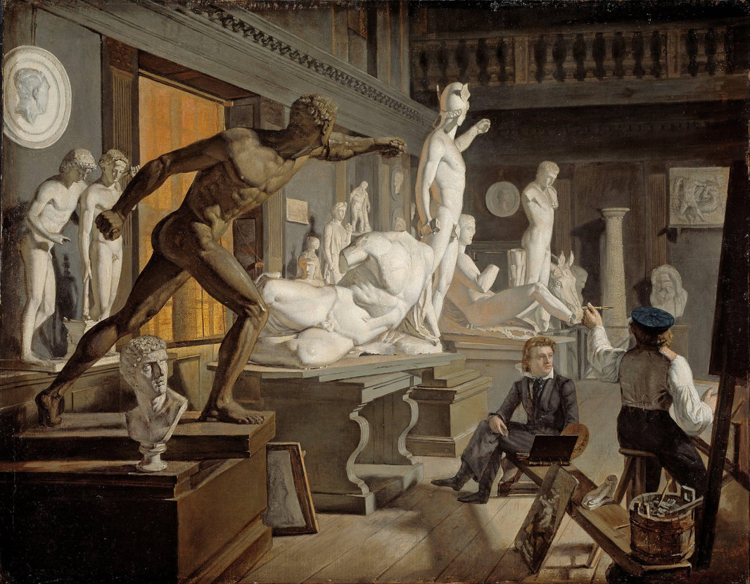 Scene from the Academy in Copenhagen by Knud Baade — hand-painted cultural oil painting reproduction on canvas