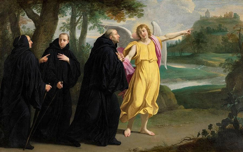 Scene from the Life of Saint Benedict on gallery wrap