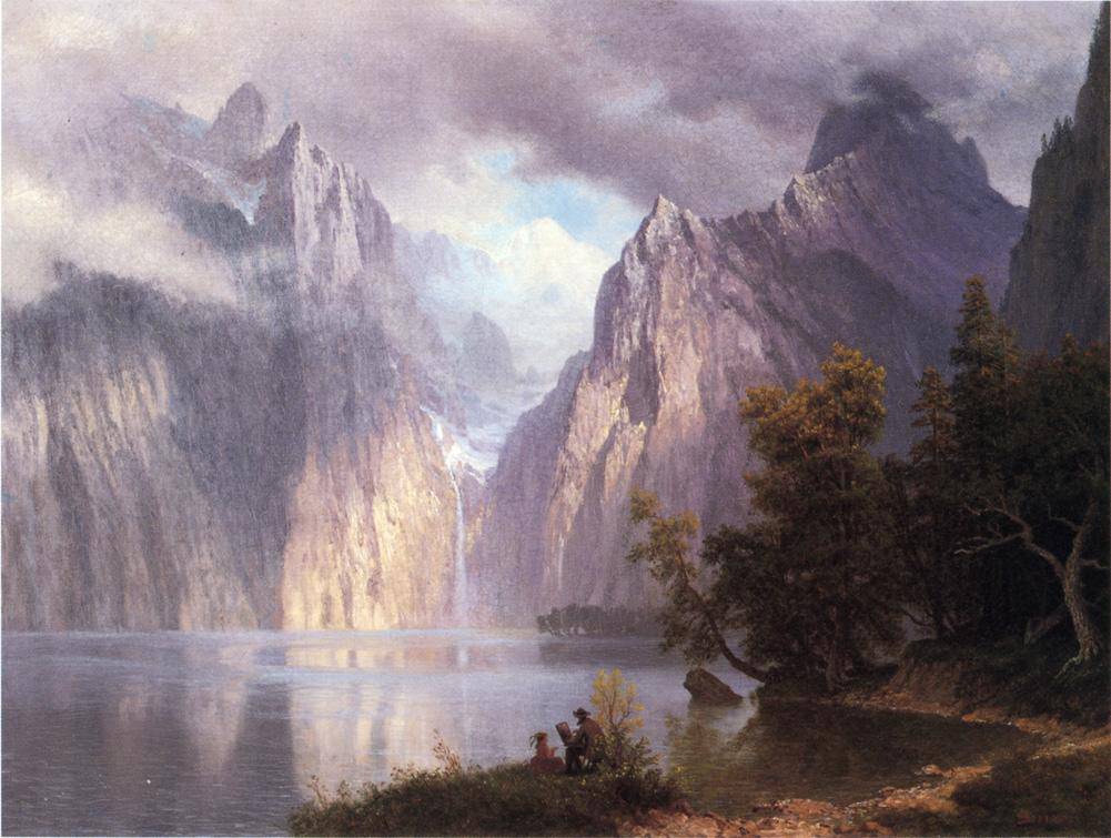 Scene in the Sierra Nevada - Albert Bierstadt