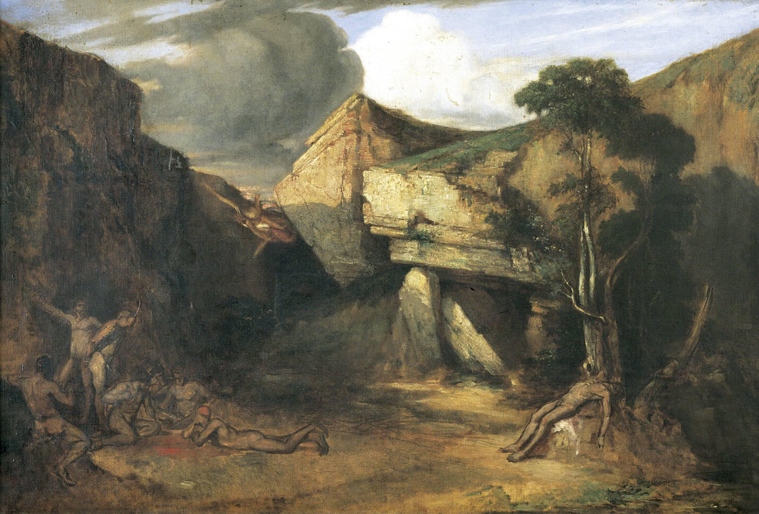 Scene of Cannibals by Ignacio Merino — hand-painted landscape oil painting reproduction on canvas