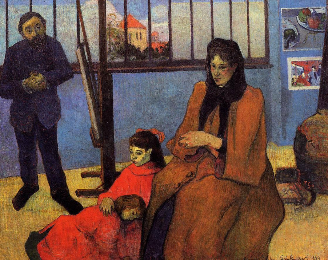 Schuffenecker Family by Paul Gauguin — hand-painted portrait oil painting reproduction on canvas