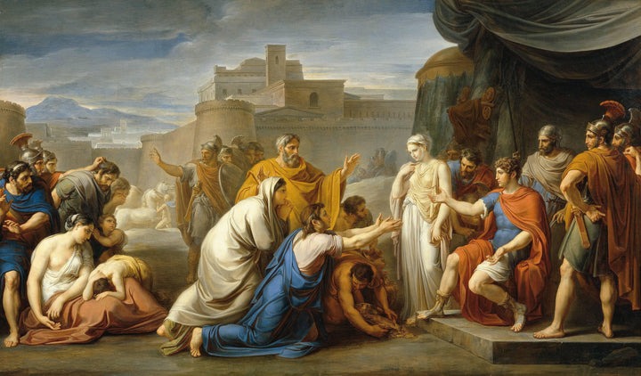 Scipio's moderation by Vincenzo Camuccini — hand-painted cultural oil painting reproduction on canvas