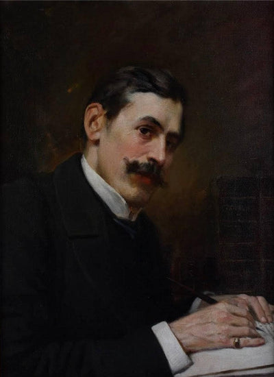 Portrait of prof. Ivan Shishmanov in dining room