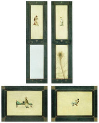 Panels from Alma-Tadema's Cupboard by Sir Lawrence Alma-Tadema — hand-painted still oil painting reproduction on canvas