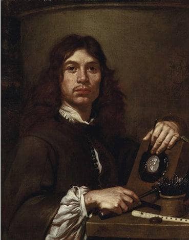 Portrait of a medalist, half-length