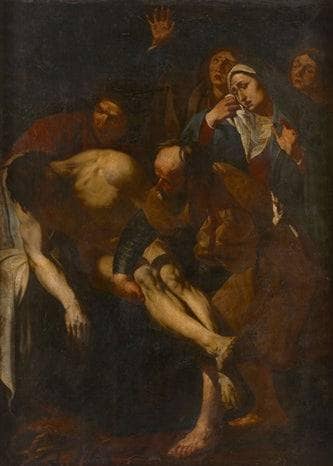 The deposition of Christ by Dirck van Baburen — hand-painted cultural oil painting reproduction on canvas