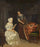 Lady Reading a Letter in entryway