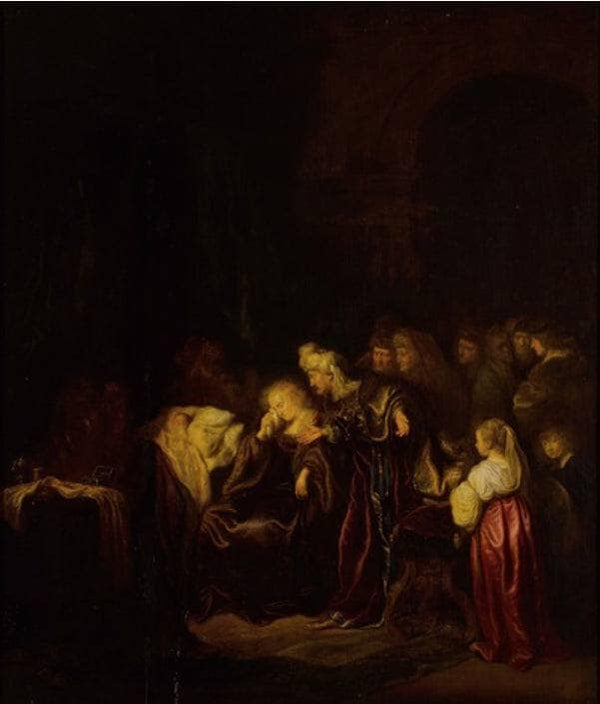 David and Bathsheba mourning their dead son