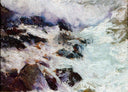 Sea and rocks - Jávea by Joaquín Sorolla — seascapes oil painting wall art, Impressionism