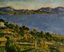 Sea at L'Estaque by Paul Cezanne — hand-painted landscape oil painting reproduction on canvas