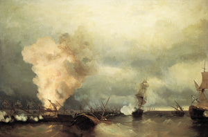 Sea battle near Vyborg - Ivan Aivazovsky