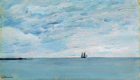 Sea by the coasts of Finland by Isaac Levitan — hand-painted landscape oil painting reproduction on canvas