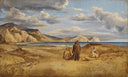 Sea coast at Cape Orlando in Sicily by Heinrich Reinhold — sea oil painting wall art, Romanticism