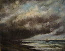 Sea shore by Louis Artan — seascapes oil painting wall art, Impressionism