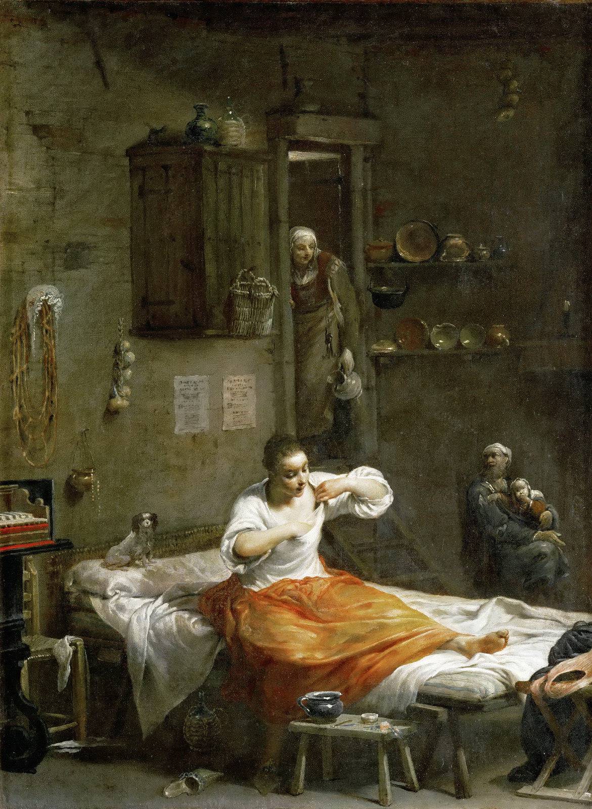 Searching for Fleas - Giuseppe Maria Crespi