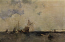 Seascape by Richard Parkes Bonington — ships oil painting wall art, Romanticism