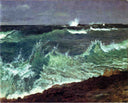 Seascape by Albert Bierstadt — hand-painted landscape oil painting reproduction on canvas
